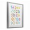 Stupell Industries Fun Learning To Count Framed Print Under Glass, design by Carla Daly